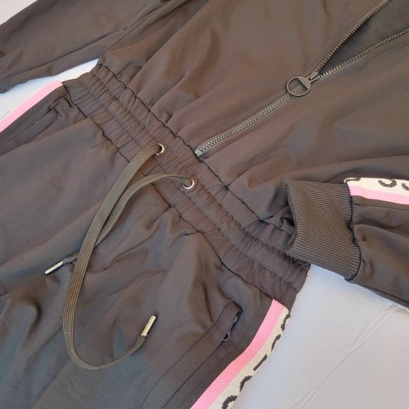 GUESS Sideband Logo Drawstring Waist Jumpsuit sz S - Picture 14 of 16